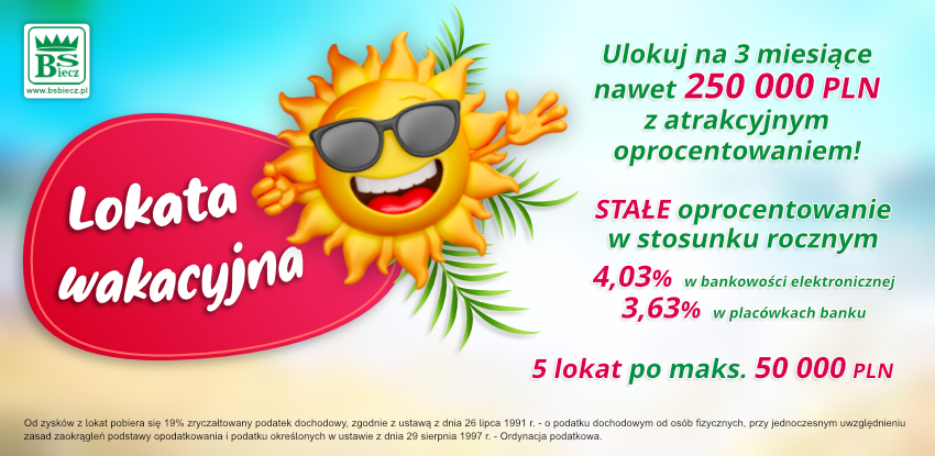 lokata wakacyjna 2